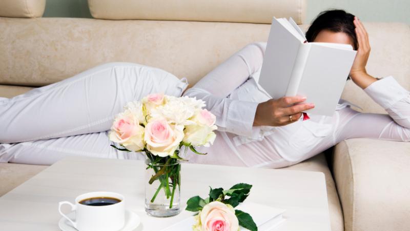 woman reading