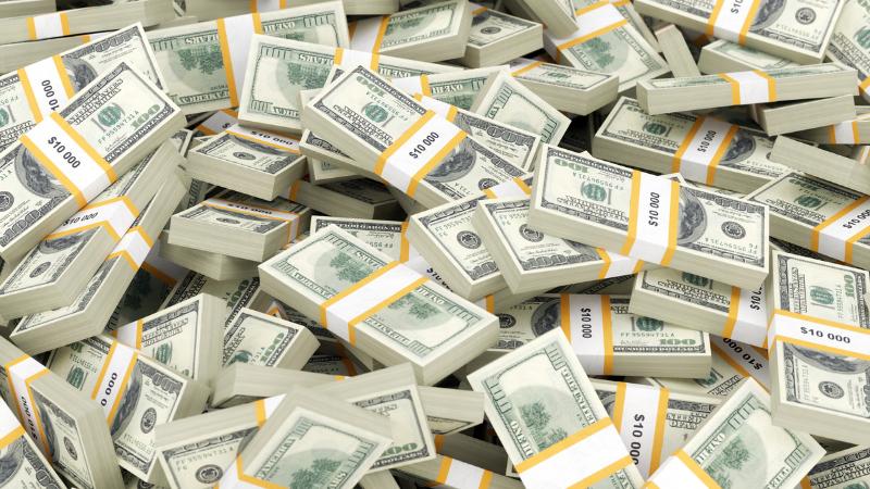 piles of money